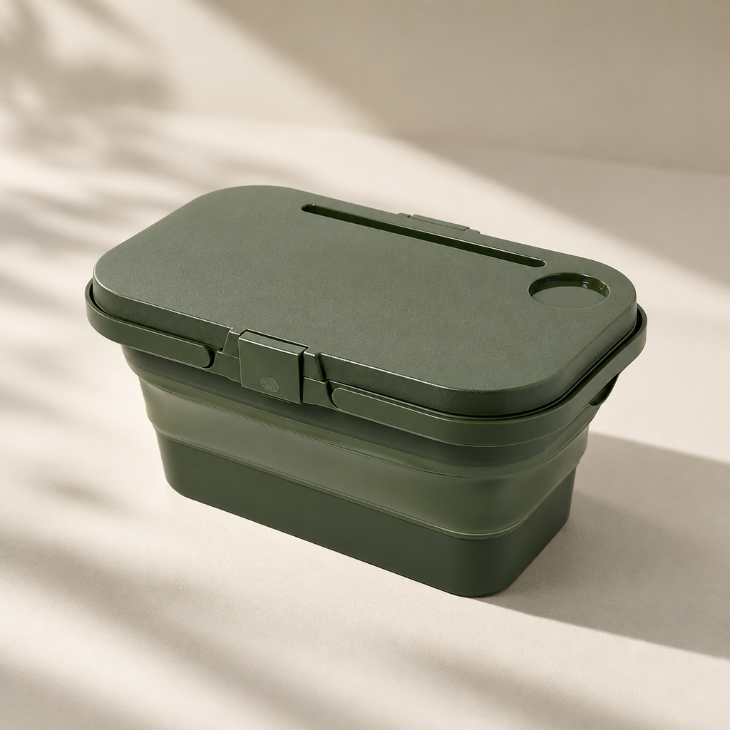 Portable Camping Storage Box with Carry Handle