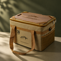 35L Foldable Camping Storage Box with Tabletop